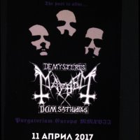 Mayhem black metal флаер блек метъл от 2017 година, снимка 1 - Други - 43819190