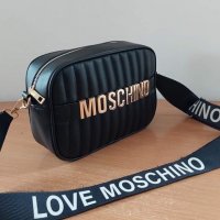 Черна чанта Moschino код SG600, снимка 3 - Чанти - 34622993