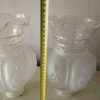 две барокови стъкла за лампа,полилей, снимка 2 - Настолни лампи - 43031800