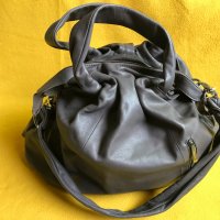 Frederic T Paris дамска обемна сива чанта естествена кожа оригинал, снимка 4 - Чанти - 37320710