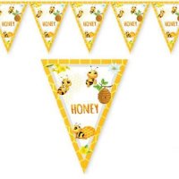 Пчела пчели пчелички Парти Гирлянд Знаменца Флагчета Банер рожден ден, снимка 1 - Други - 40568922