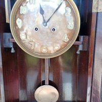 часовник "JUNGHANS" +махало+ключ Стар, ретро винтидж арт старинен античен стенен часовник, маховик , снимка 8 - Антикварни и старинни предмети - 37477488
