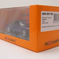 Porsche 911-996 1998 - мащаб 1:43 на Maxichamps моделът е нов в PVC дисплей-кейс, снимка 9 - Колекции - 43034982