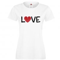 Дамска тениска Love Grunge 2, снимка 4 - Тениски - 35552203