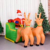ПРОМО! Декоративна надуваема играчка Надуваем Дядо Коледа , снимка 2 - Декорация за дома - 43111510