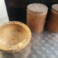 Стари дървени съдове ., снимка 1 - Антикварни и старинни предмети - 43697776