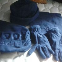 Нов сет от шапка, ръкавици, шал и торба за съхранение, снимка 1 - Други - 27211176