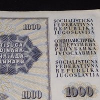 Стара банкнота 1000 динара 1981г. Югославия много красива за КОЛЕКЦИОНЕРИ 40709, снимка 7 - Нумизматика и бонистика - 43129069