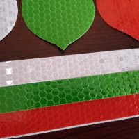 Светлоотразителни стикери в цветовете на българското знаме за залепване на кола автомобил дом.уред, снимка 3 - Аксесоари и консумативи - 39431134