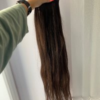 Естествена славянска коса 80см треса, снимка 4 - Аксесоари за коса - 38907704