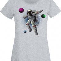 Дамска Тениска Dabbing astronaut,Изненада,Повод,Подарък,Празник, снимка 6 - Тениски - 37643186