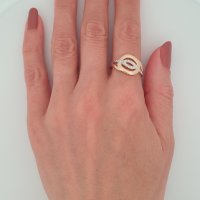 Златни дамски пръстени 14К, снимка 12 - Пръстени - 40614427