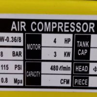Компресор За Въздух ItalyAir От 12 Литра До 200 - Подсилен, снимка 10 - Компресори - 40796901