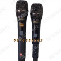 Професионални безжични микрофони-2бр., Метална решетка, 6.35 мм,USB,UHF, снимка 5 - Микрофони - 39459502