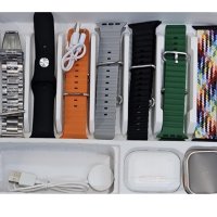 🎁🎅Смарт часовник Р9 със слушалки и 7 различни каишки , снимка 2 - Смарт гривни - 43369215