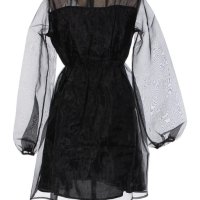 Страхотна черна рокля с тюл за празнична вечер​,​ размер М, снимка 2 - Рокли - 40469633