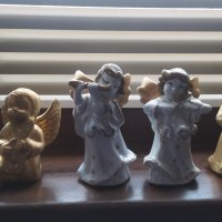 Лот коледни фигурки, порцеланови ангелчета, снимка 1 - Декорация за дома - 43187708
