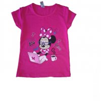 НАМАЛЕНИЕ ! Блуза с къс ръкав "Мини маус" - Dasilva kids (3 - 6 години), снимка 1 - Детски Блузи и туники - 33678907