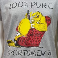 Нова мъжка тениска с трансферен печат 100% PURE SPORTSMEN, снимка 2 - Тениски - 34585133