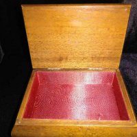 Стара, дървена, колекционерска кутия за бижута, снимка 2 - Колекции - 27639950
