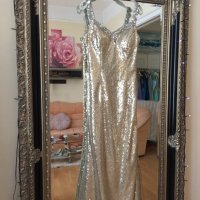 Разкошна Шаферска -Бална , Златна Блестяща Бална рокля , снимка 7 - Рокли - 17946309