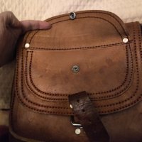 Винтидж чанта естествена кожа ,ръчна изработка , снимка 5 - Чанти - 40027549