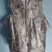 Сребриста рокля за повод с корсет "Bik Bok" , снимка 5 - Рокли - 43211405