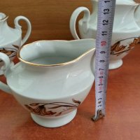 руски  порцелан чайник  захарница латиера , снимка 9 - Антикварни и старинни предмети - 27021724