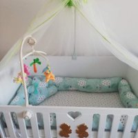 Обиколник за бебешко креватче , снимка 1 - Спално бельо и завивки - 32452054