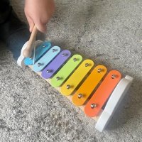 Нова Цветна Дървена Музикална Играчка за Деца 18+ Месеца - Образователна, снимка 7 - Музикални играчки - 43381360