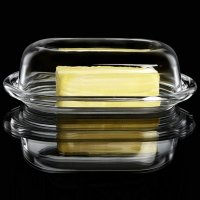  Елегантна стъклена кутия за масло! , снимка 4 - Прибори за хранене, готвене и сервиране - 43043880