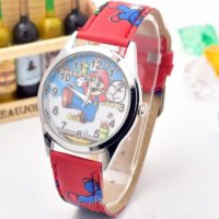 Супер Марио Super Mario 3 цвята  детски ръчен часовник, снимка 4 - Детски - 33541521