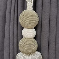 Нови декоративни въжени топки за завеси изтънчен домашен декор, снимка 7 - Декорация за дома - 43666828