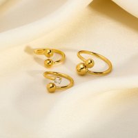 Елегантен пръстен в златно с цирконий, снимка 2 - Пръстени - 44042417