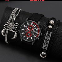 Модерни мъжки - бизнес/спортни кварцови ръчни часовници, снимка 1 - Мъжки - 42341628