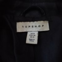 Topshop дамско кожено яке - блейзър в черен цвят р-р S (EU 36), снимка 10 - Якета - 43493473