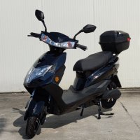 Електрически скутер My Force черен цвят с регистрация и багажник, снимка 6 - Мотоциклети и мототехника - 37027568