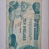 Rare. BAHAMAS  $ 10 DOLLARS ND 1984, снимка 2 - Нумизматика и бонистика - 34990941