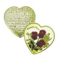 Плакет позлатен - Рози за любов, снимка 2 - Антикварни и старинни предмети - 39644026