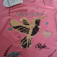 Блузки с обръщащи се пайети, снимка 4 - Детски Блузи и туники - 37790030