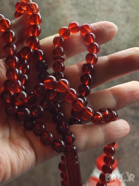 Броеница естествен карнеол 100зърна , снимка 1
