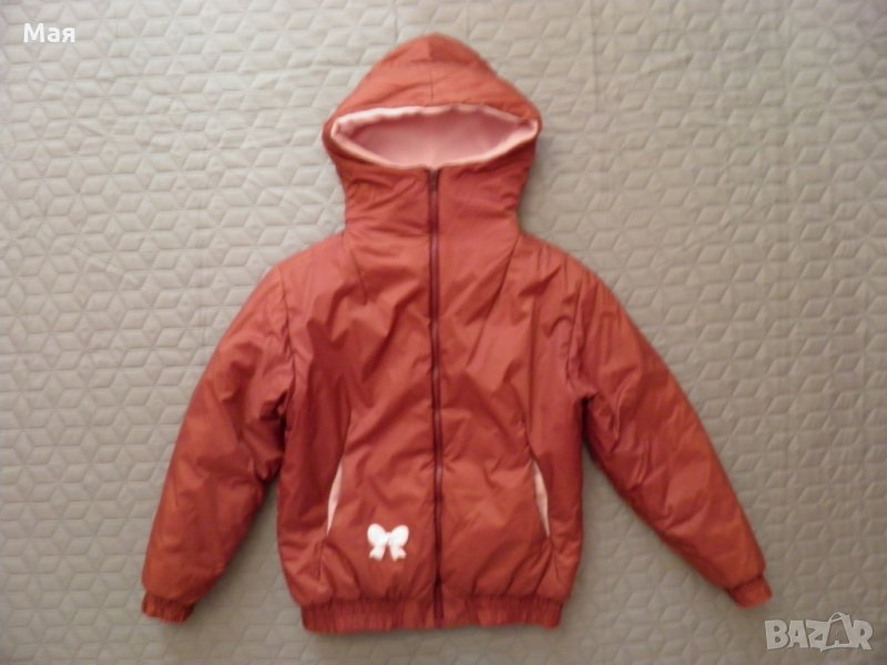 Детско зимно яке с качулка за момиче  L/164, снимка 1