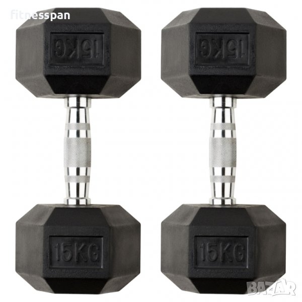 Хексалгенови дъмбели 2 бр. х 15 кг., снимка 1