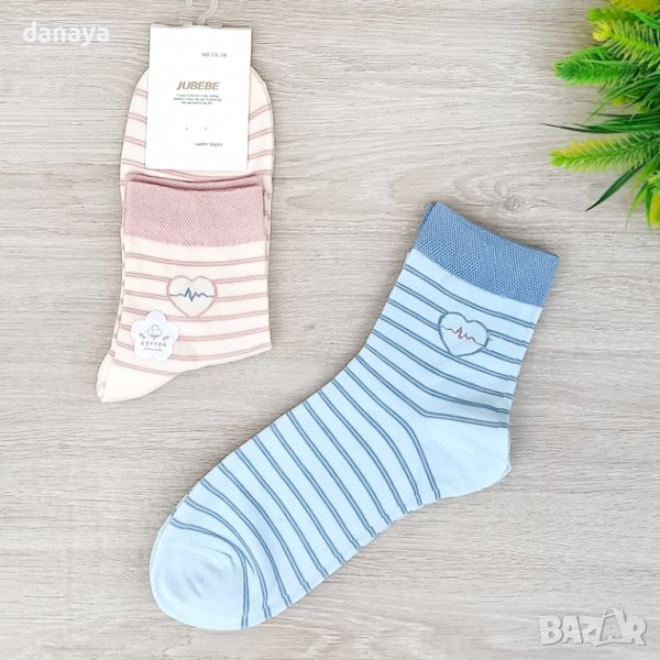 3154 Дамски памучни чорапи Пулс, 36-41 номер, снимка 1