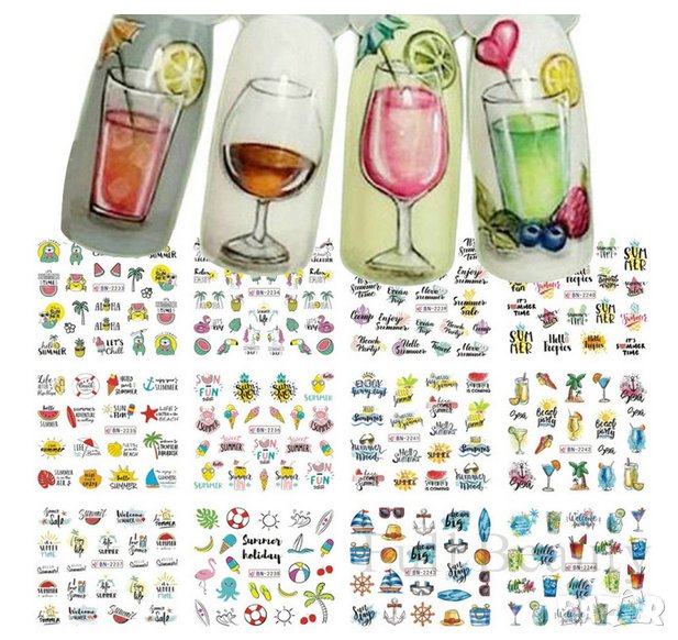 Комплект Водни стикери № 47, снимка 1