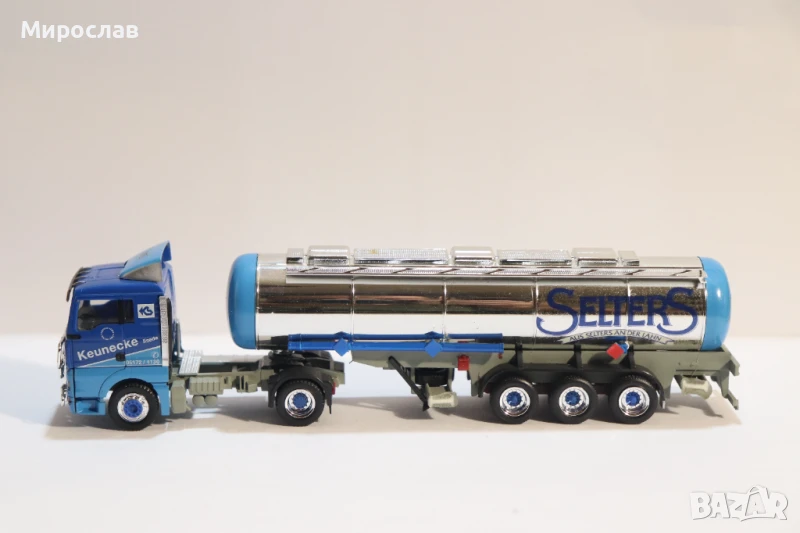 HERPA H0 1/87 MAN ЦИСТЕРНА КАМИОН МОДЕЛ ТИР, снимка 1