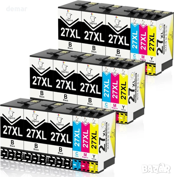 27XL мултипак касети за принтер, съвместими за Epson 27 XL Workforce (опаковка от 18 броя), снимка 1