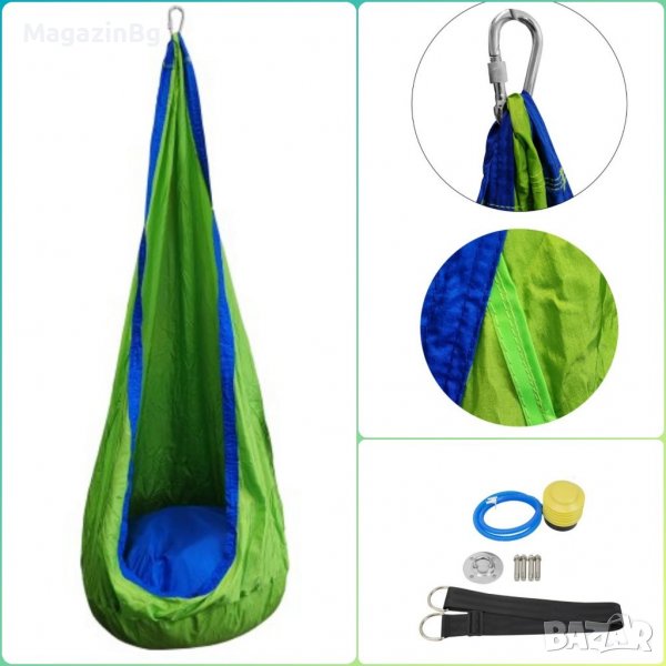 Висящ стол, хамак тип люлка , С надуваема възглавница hamak, снимка 1