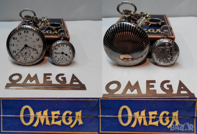 Джобен часовник ОМЕГА OMEGA сребро, снимка 1