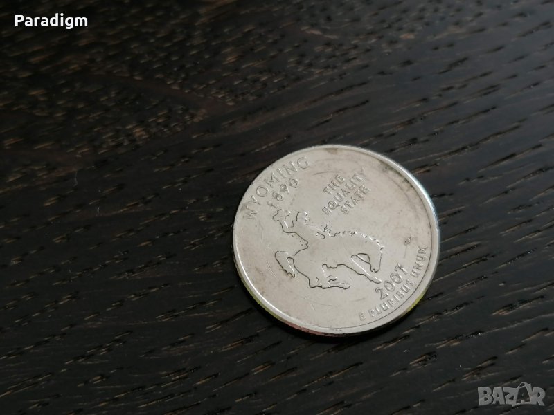 Монета - САЩ - четвърт долар (Уайоминг) | 2007г., снимка 1